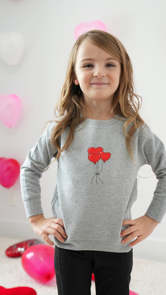 ''Love is in the air'' crewneck